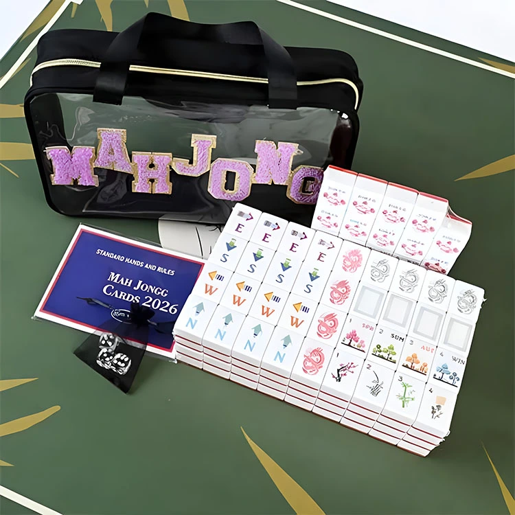 Fekete Clear Mahjong készlet