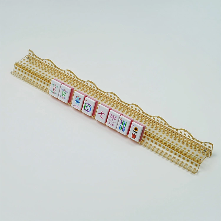Rácsmintás akril mágneses Mahjong állványok hullámos szélekkel