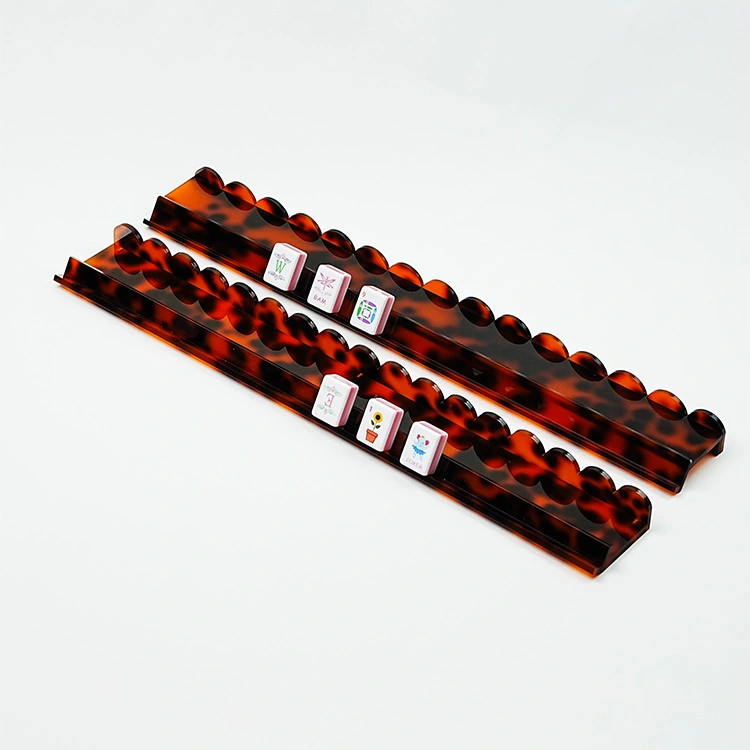 Teknőshéjú leopárd virágos akril mágneses mahjong állványok